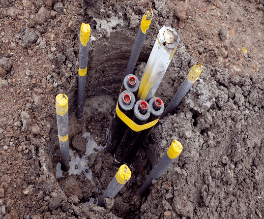 Geothermal piles